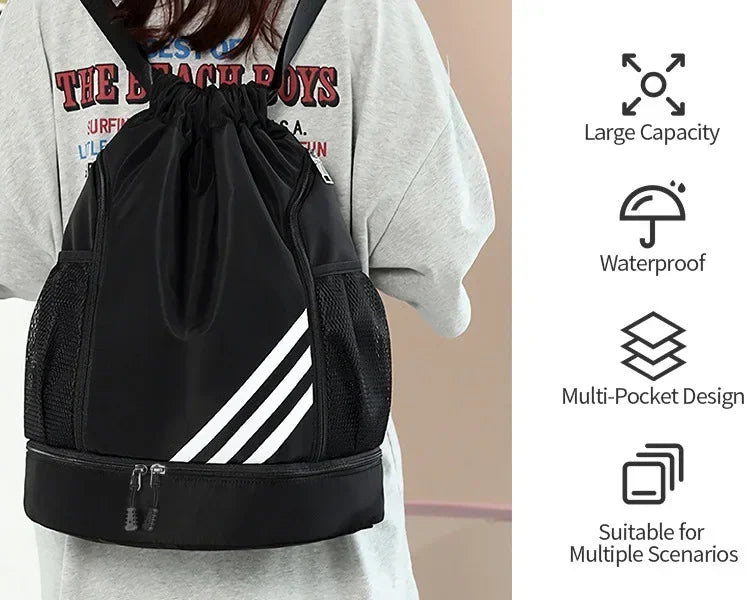 Sport Basketball Bag Travel Outdoor Swimming Fitness Gym Bags for Men Women Football Pouch Hiking Climbing Backpack mochilas sac