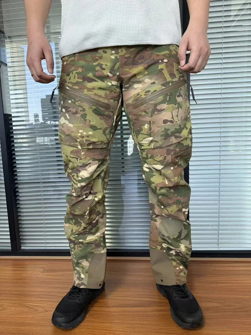 Tactical Pants Men Military Combat Waterproof Breathable Hiking Outdoor Trekking Army Cargo Pants Durable Rainproof