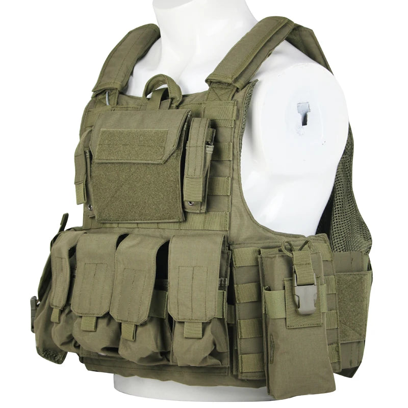 Tactical Vest Outdoor Body Armor Combat Hunting Plate Carrier Molle Vest Airsoft Training Protective Vests