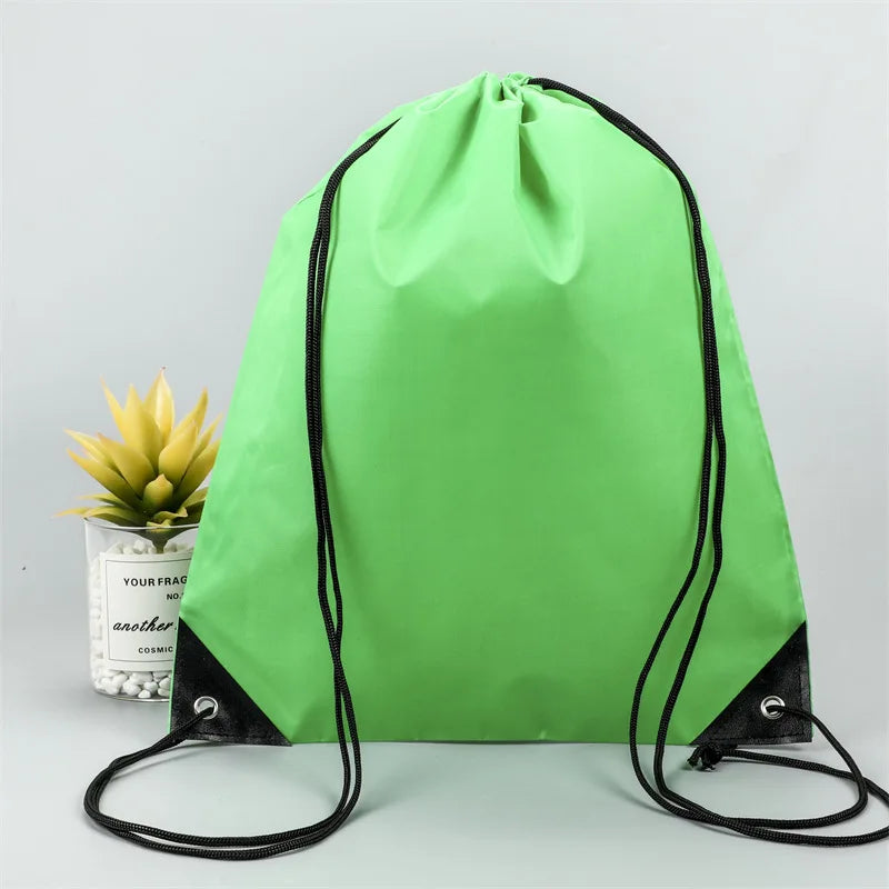 Gym Drawstring Shoe Bag,Clothes Cycling Backpack,Waterproof Belt Nylon Portable Sports Bag