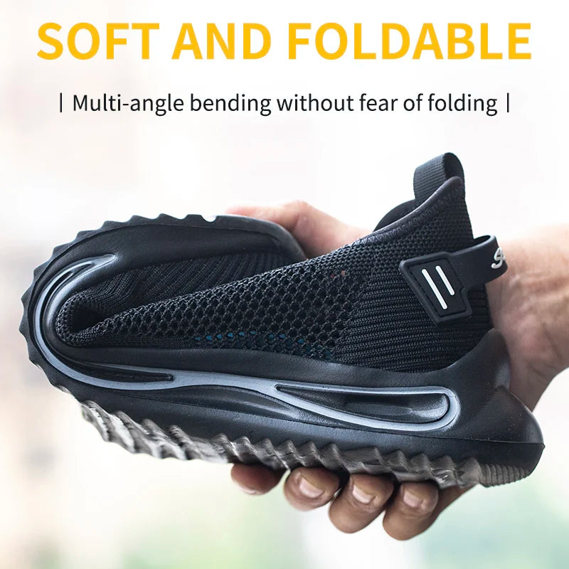 Safety Shoes Man for Work in Low Price with Steel Toe Work Wear Industrial Protection OriginalSecurity-Protection