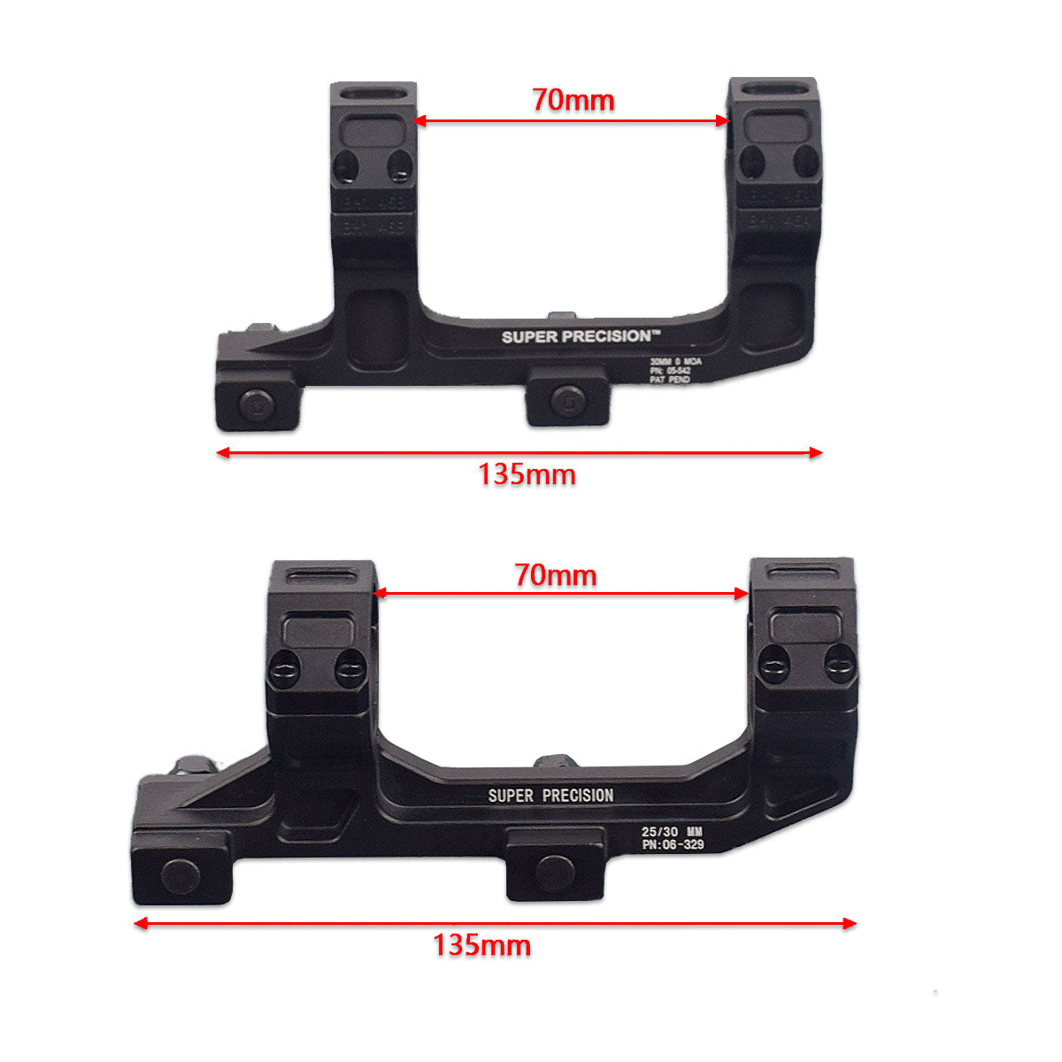ROF-90/45 RM Red Dot Sight Raiser Mount For GEISSELE SUPER PRECISION 25.4/30mm Ring Scope Mount Rifle AR15 M4 M16