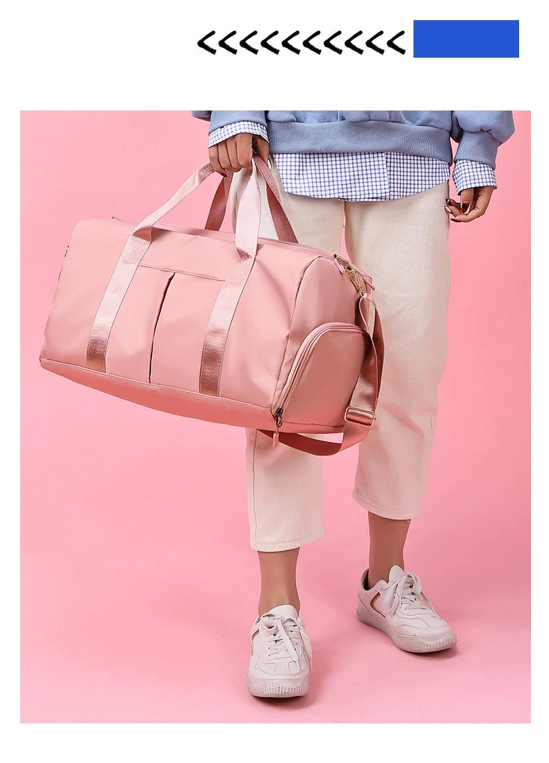 Gym Bag Men Women Training Fitness Swim Travel Luggage Handbag Yoga Shoulder Pack Shoes Storage Waterproof Dry Wet Separation