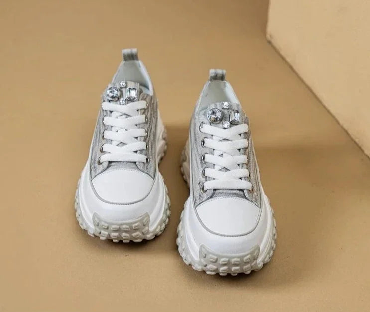 Women's Shoes High on Platform Retro Ladies Footwear Y2k Fashion Casual Light Cheap Offer Daily Routine 39 Vulcanized Shoe Deals