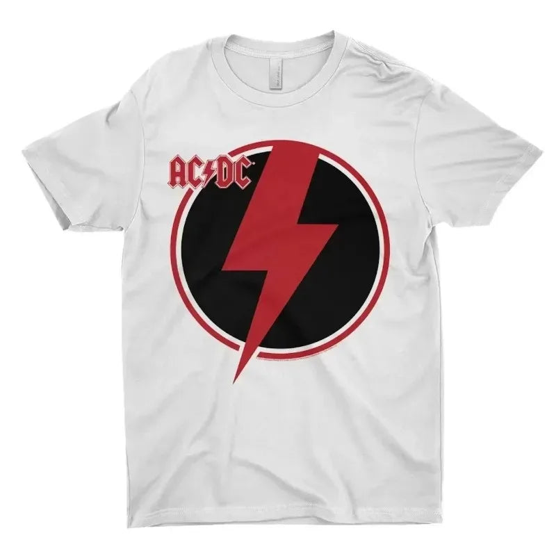 Letter ACDC Printing Summer Women T-Shirt Rock Band Graphic Clothing Men Fashion Tops Tees Female Casual Streetwear