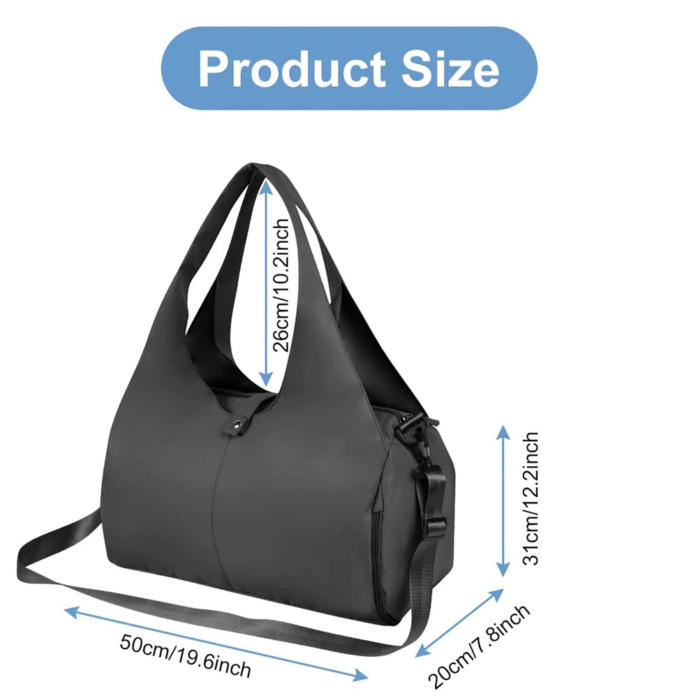 Yoga Mat Gym Bag For Women's Independent Shoe Compartment Handbags Travel Fitness Tote Bag Large Capacity Swimming Shoulder Bag