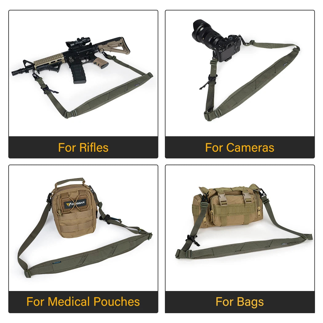 IDOGEAR Tactical R-ifle Sling Slingster 2 Point Hunting Quick Pull Ranger Green 3428