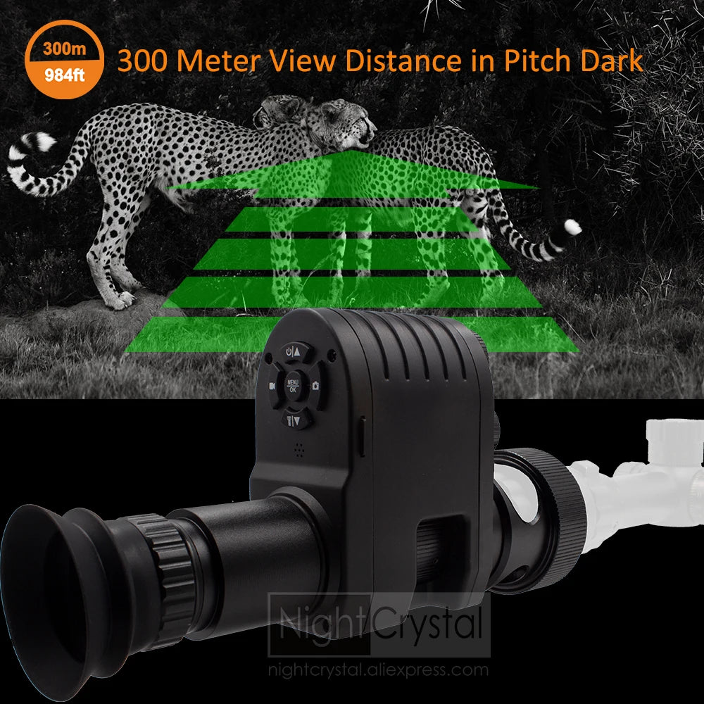 Hunting Night Vision Riflescope, Clip-on Attachment, Monocular, 1080p Video Camera, Thermal Goggle, Red Dot Sight, Laser IR, 850