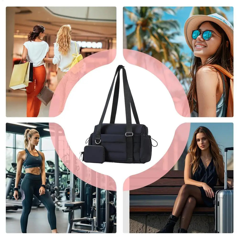 Gym Bag Travel Bag Fitness Tote With Separation For Wet And Dry Travel Duffle Pouch For Swimming Yoga Sports