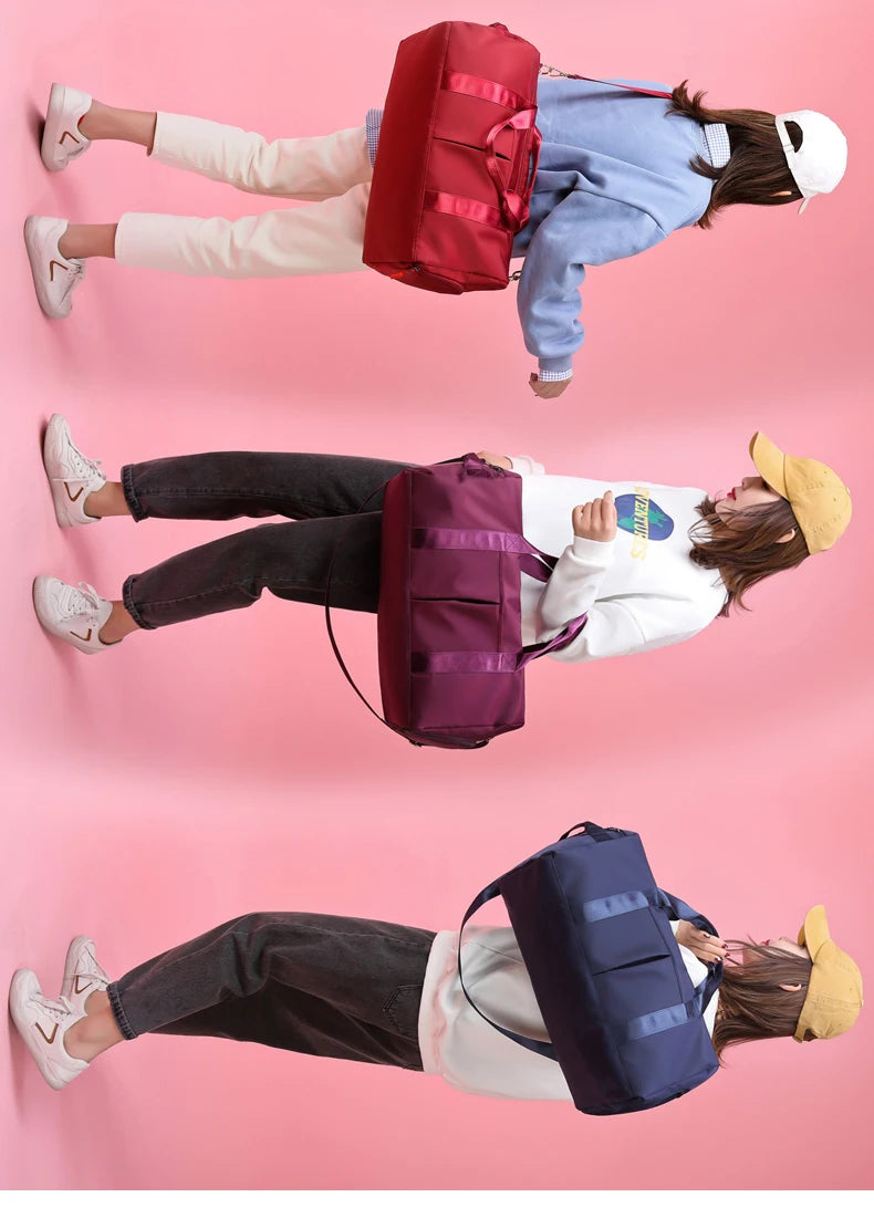 Gym Bag Men Women Training Fitness Swim Travel Luggage Handbag Yoga Shoulder Pack Shoes Storage Waterproof Dry Wet Separation