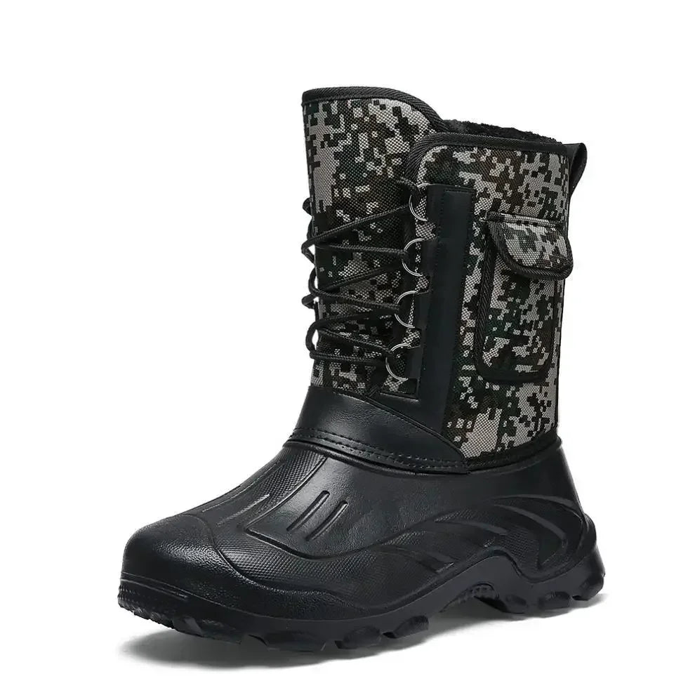 Outdoor Sports Men Boots Spring Waterproof Shoes for Men Light Rain Boots Fishing Boots Winter Snow Boots New Work Boots 2024