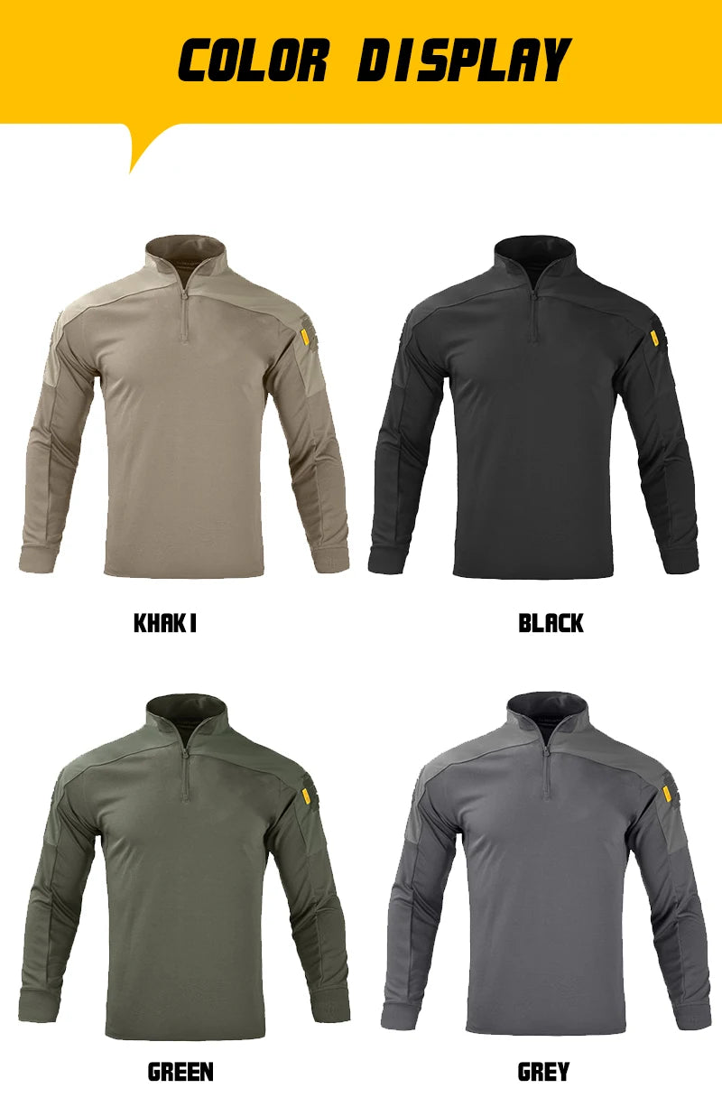 Tactical Shirts for Men Quick Drying Shirt Summer Outdoor Sports Camping T Shirt Military Hiking Breathable Hiking Long Sleeve