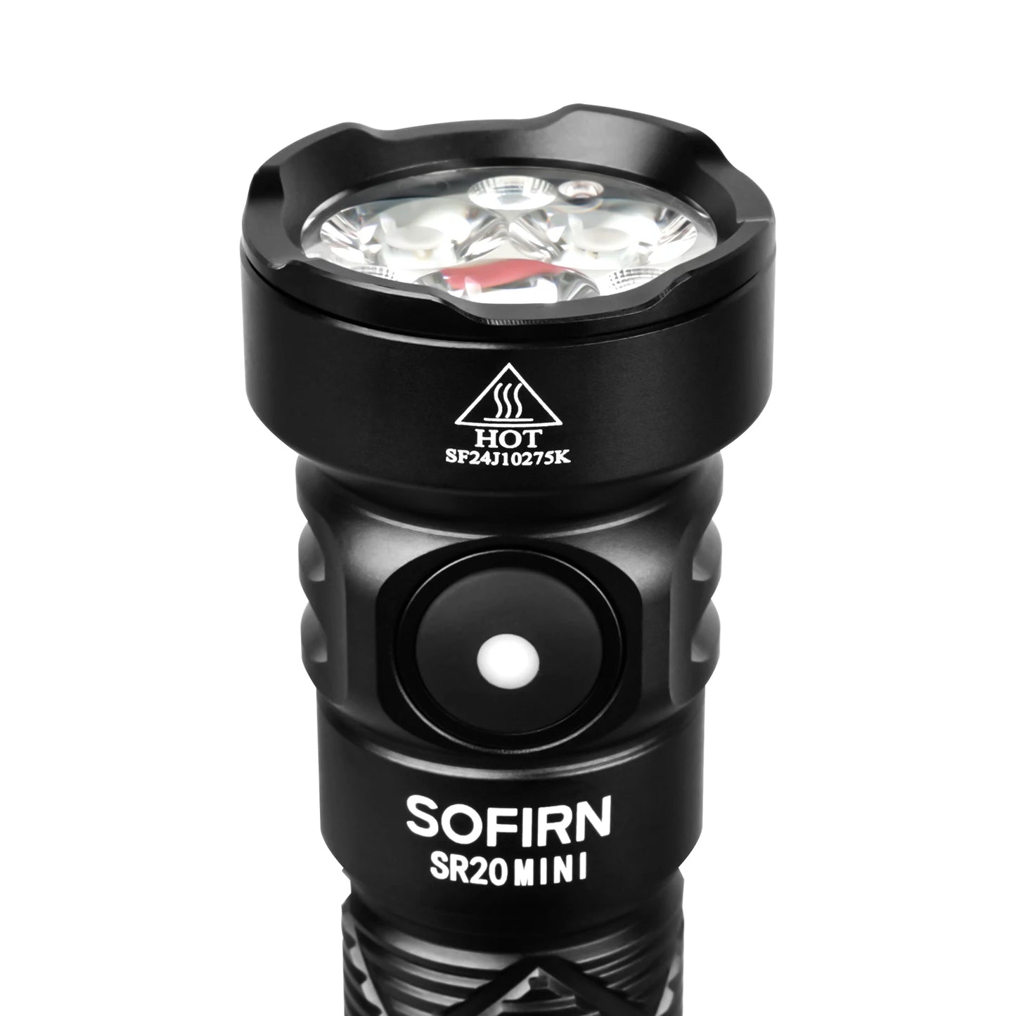 Sofirn SR20 MINI 1200lm Flashlight 18350 White and Red LED Light for Camping, Hunting, and Emergency Situations IP68 Waterproof