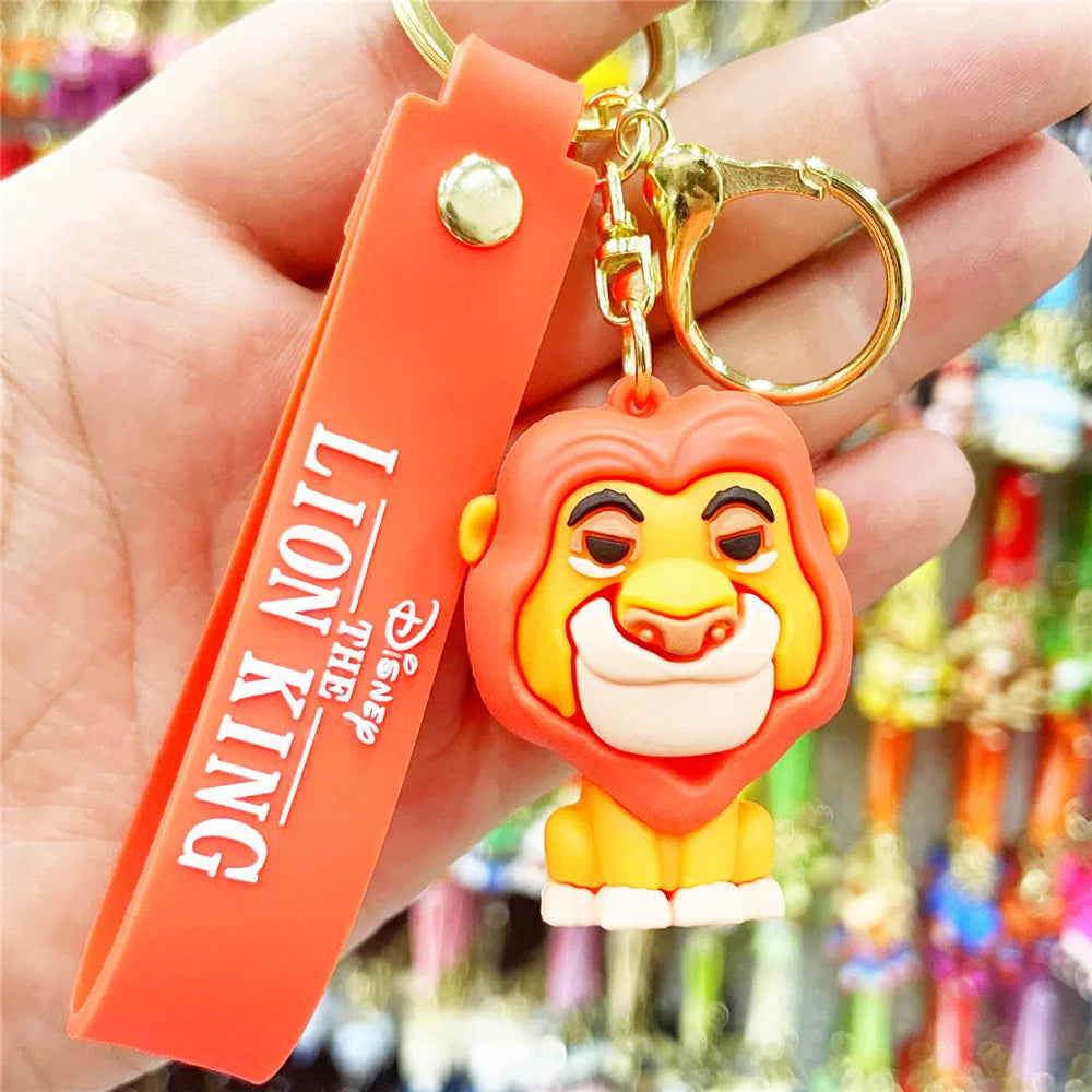 New Cartoon Anime Disney Keychain Mickey Mouse Minnie Lilo & Stitch Keyring Key Chain Car Pendant Kids Toys Gift Wholesale