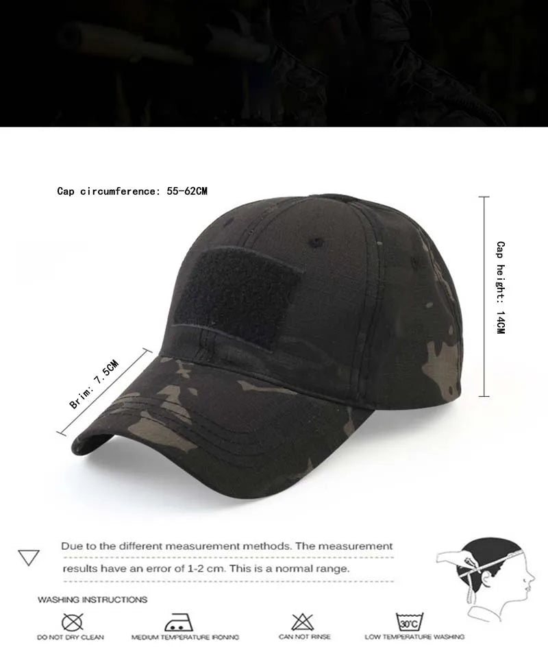 Tactical CP Outdoor camouflage hat Baseball hat Hunting hat Sports hat Bicycle hat Men Women Adult hat Duck tongue hat