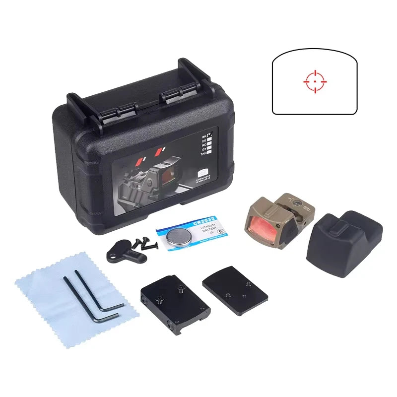 Tactical Trijic RMHD 3MOA Red Dot Sight Reflex Sight G Picatinny Rail/mount No Parallax HD Imaging Handgun Rifle Scopes