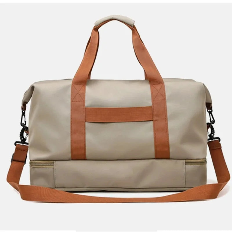 Large Capacity Fitness Bag Travel Bag Waterproof Sports Gym Bag Portable Luggage for Men Women Short Distance gym and travel bag