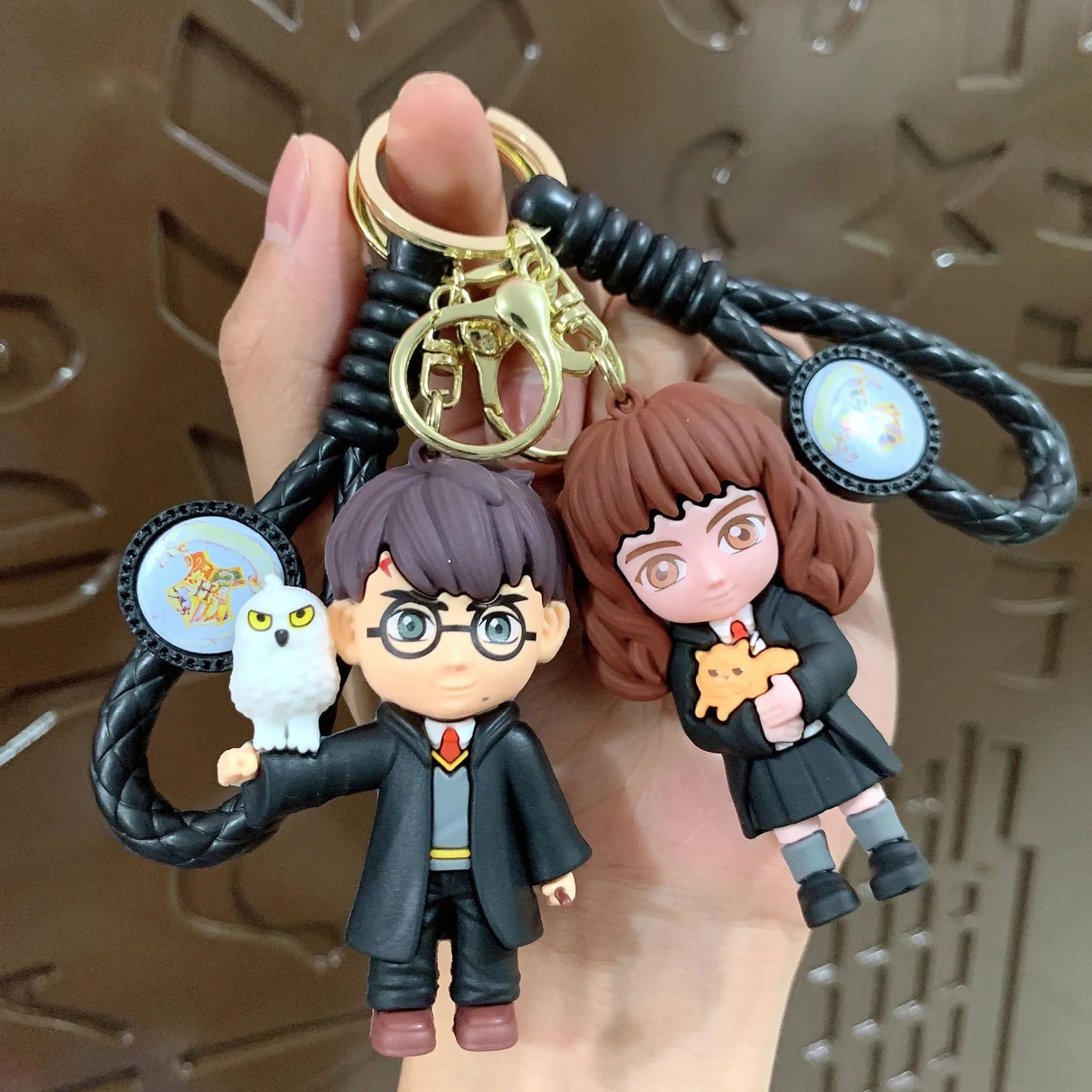 Harry Hogwarts Keychain Cute Cartoon Character Car Hanging Ornament Backpack Charm Gift for fans Kids Purse Keys Bag Decoration