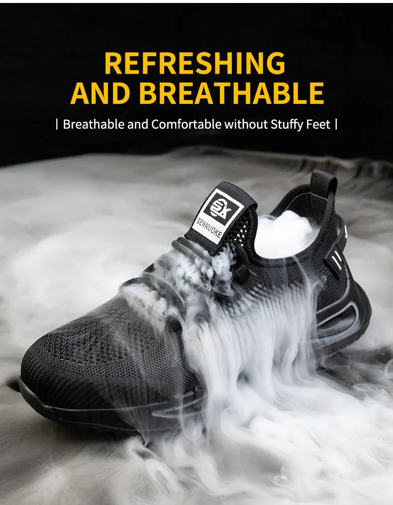 Safety Shoes Man for Work in Low Price with Steel Toe Work Wear Industrial Protection OriginalSecurity-Protection