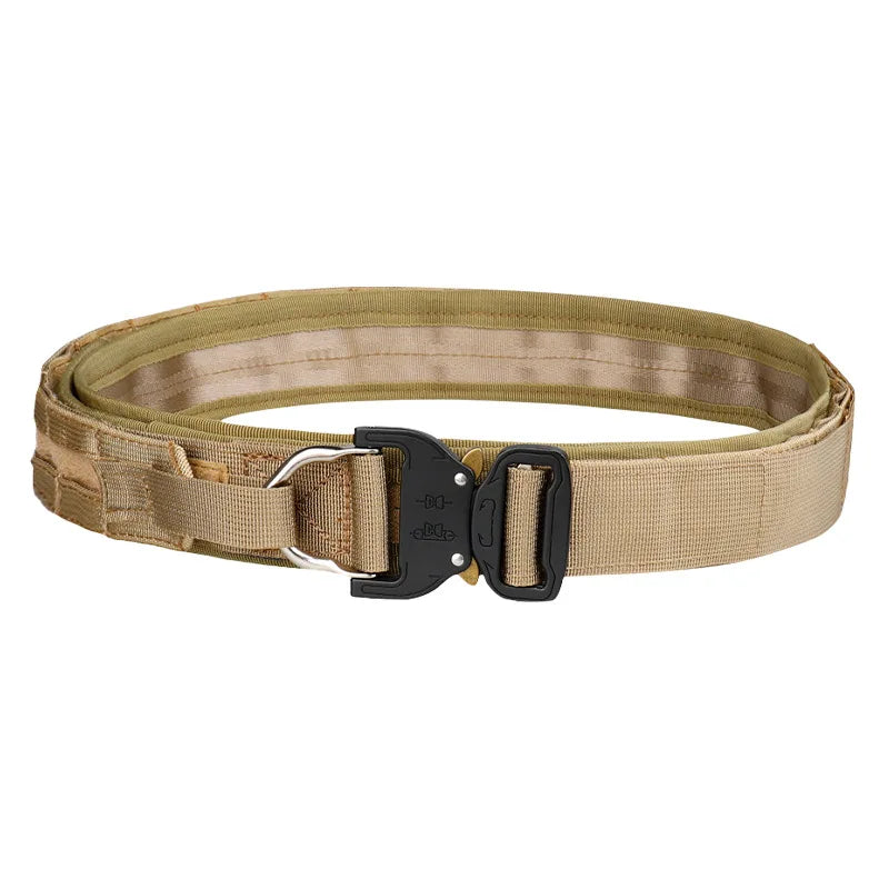 Quick-Release Tactical Belt: Durable, Stylish Braid Design, etal Buckle -Ideal for Outdoor Adventures & Daily Wear