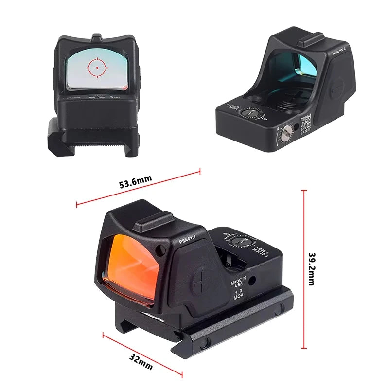 Tactical Trijic RMHD 3MOA Red Dot Sight Reflex Sight G Picatinny Rail/mount No Parallax HD Imaging Handgun Rifle Scopes