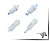 Reverse Osmosis 1/4 3/8 Hose Connection Quick Coupling 1/4 3/8 Stem L Straight Tee RO Water Aquarium Plastic Joint Pipe Fitting