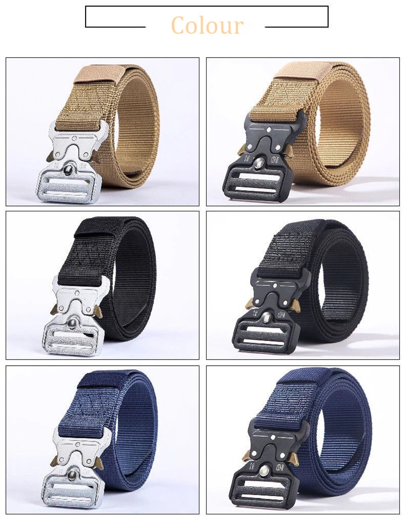 Tactical Waist Belt - Durable Automatic Buckle, Perfect for Outdoor Adventures, Unisex Accessories for Men and Women