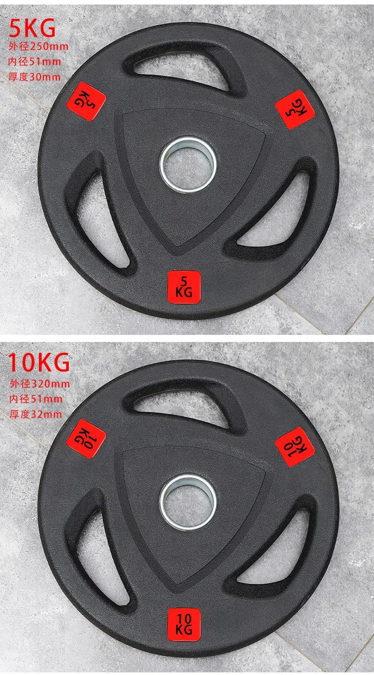 Gym Discs Fitness Sports Accessories Workout Equipment Plate Weight 5kg 10kg 20kg 25kg Rubber Weight Plates