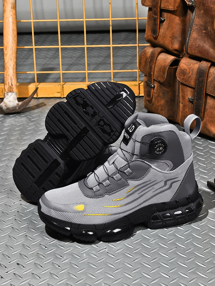 Steel Toe Cap Shoes For Men Work Boots Puncture-Proof Work Safety Shoes Protective Working Shoes Male Footwear Security Sneakers