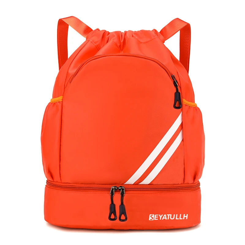 Gym Bag Fitness Backpack Women Men Basketball Backpack Outdoor Soccer Football Storage Bags Training Drawstring Sports Knapsack
