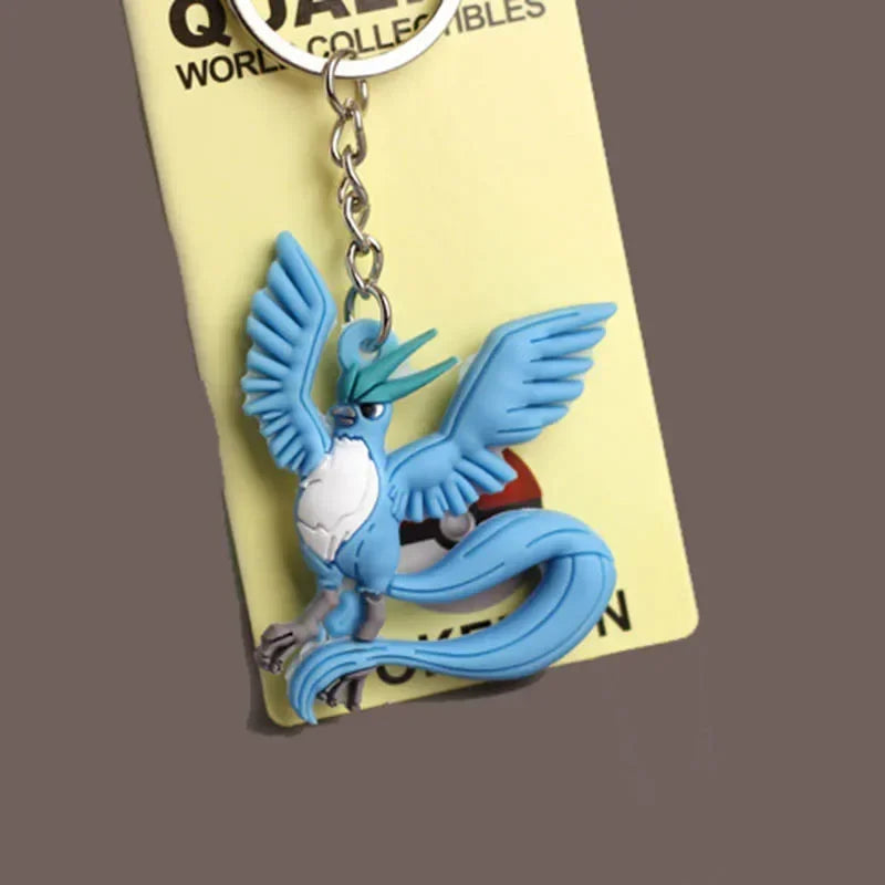 New Pokemon keychain Pikachu Pokémon PVC soft plastic pendant fashion bag pendant Charmander doll keychain car keychain