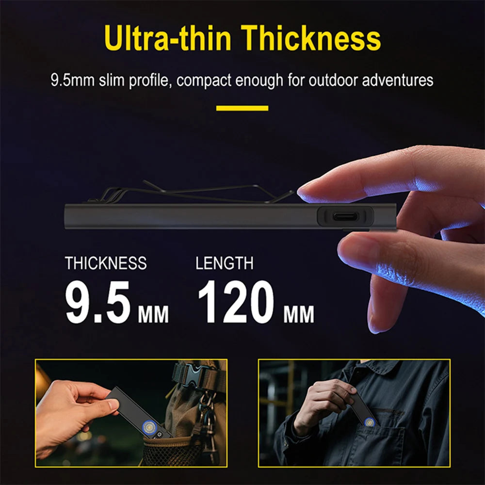 Powerful LED Flashlight Portable Super Bright Torch Multilight lllumination Type-C Charging Long Range Lantern Multi-purpose