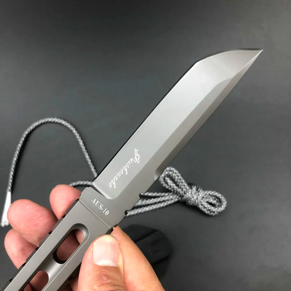 Trskt AUS-10 Steel Tactical Knife - Multi-Purpose Survival Hunting Pocket Knife for Camping Durable EDC Tool Dropshipping