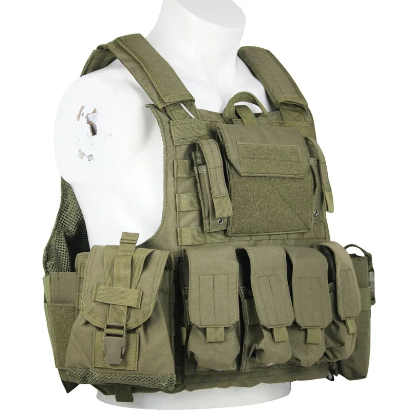 Tactical Vest Outdoor Body Armor Combat Hunting Plate Carrier Molle Vest Airsoft Training Protective Vests