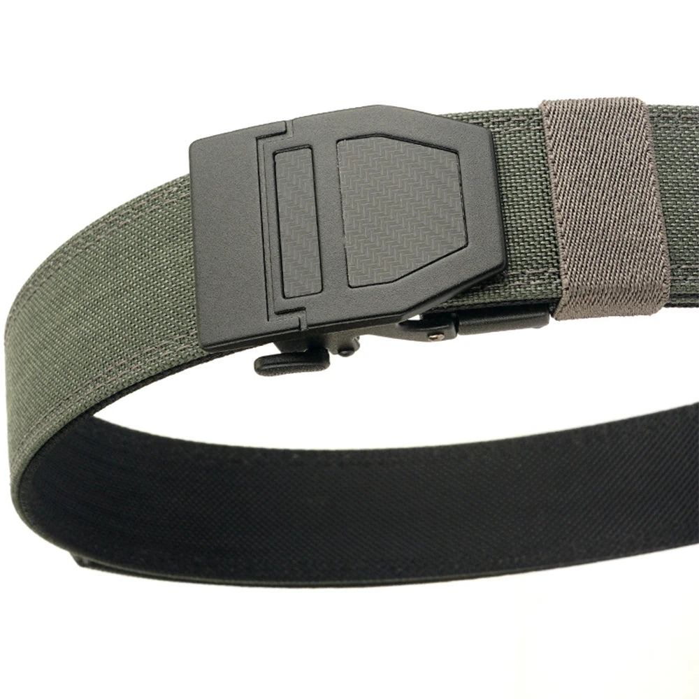 TUSHI Tactical Military Belt for Men Sturdy Nylon Metal Automatic Buckle Police Duty Gun Belt Outdoor Girdle IPSC Accessories