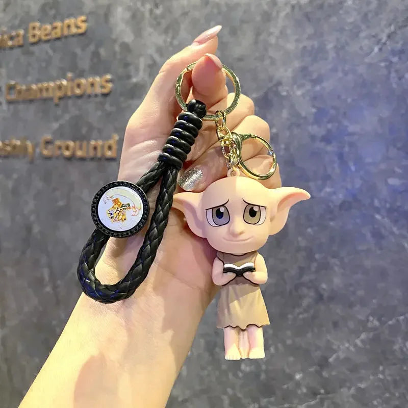 Harry Hogwarts Keychain Cute Cartoon Character Car Hanging Ornament Backpack Charm Gift for fans Kids Purse Keys Bag Decoration