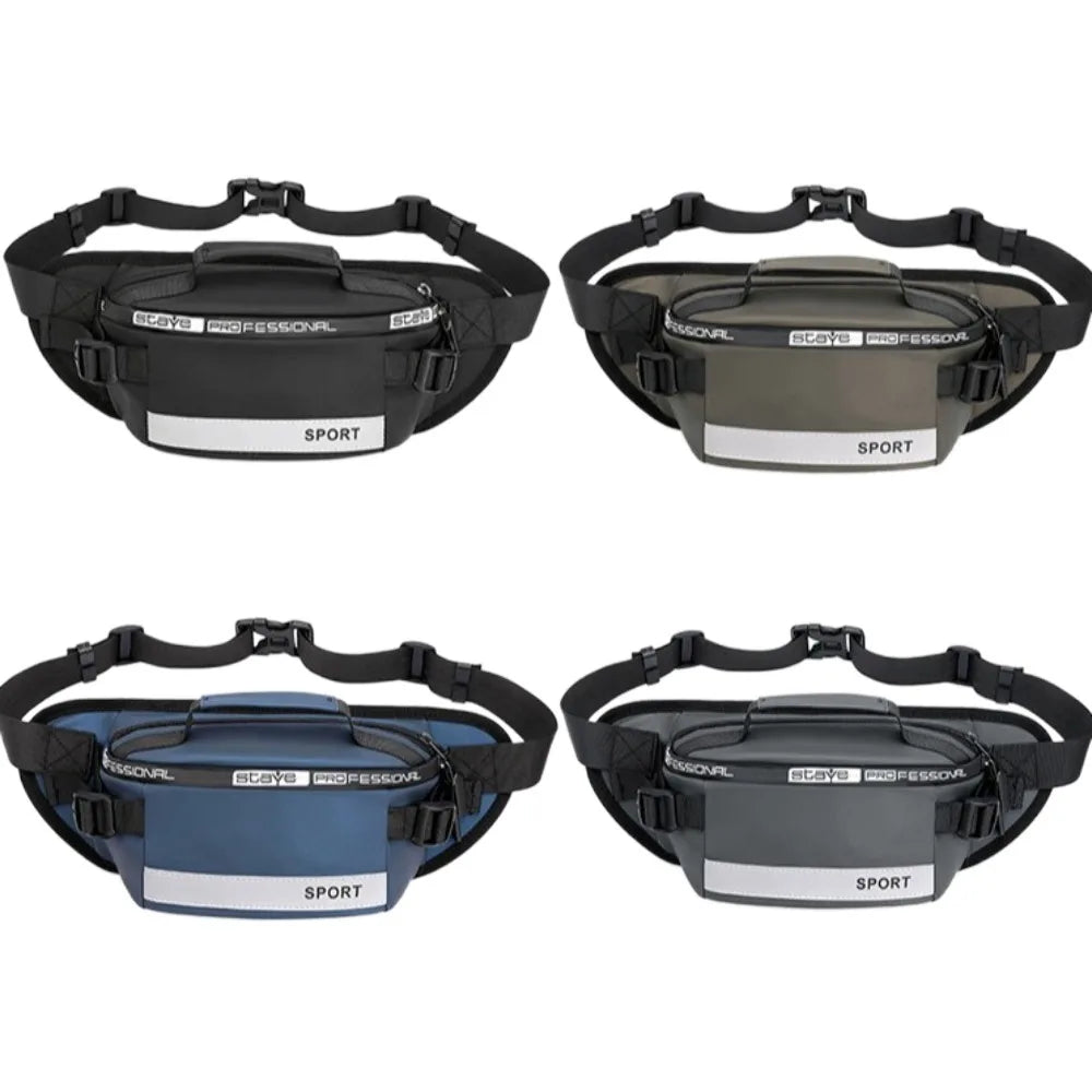 Gym Bag Nylon Men Chest Bag Multi-function Large Capacity Fanny Pack Belt Bag Wear-resistant Sports Phone Bag Women