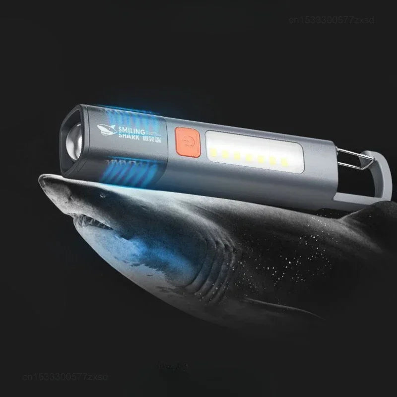 Xiaomi Strong Lighting ABS Flashlamp Charging Portable Outdoor Mini Flashlight Camping Hanging Telescopic Focus COB Side Lamp