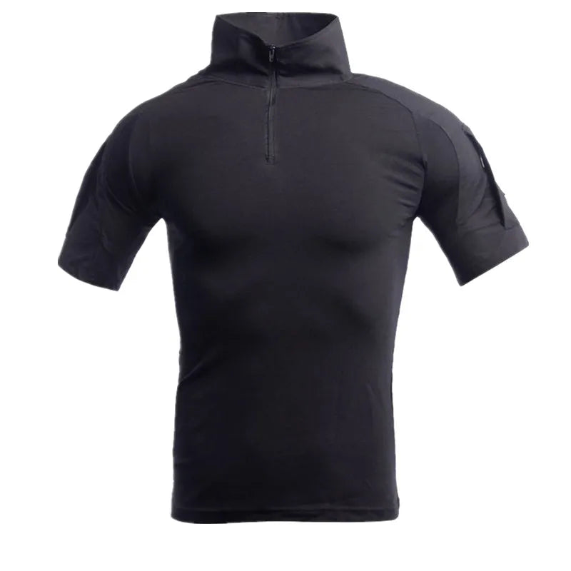 Tactical T-Shirts Men Sport Outdoor Tee Quick Dry Short Sleeve Shirt Hiking Hunting Combat Men Clothing Breathable