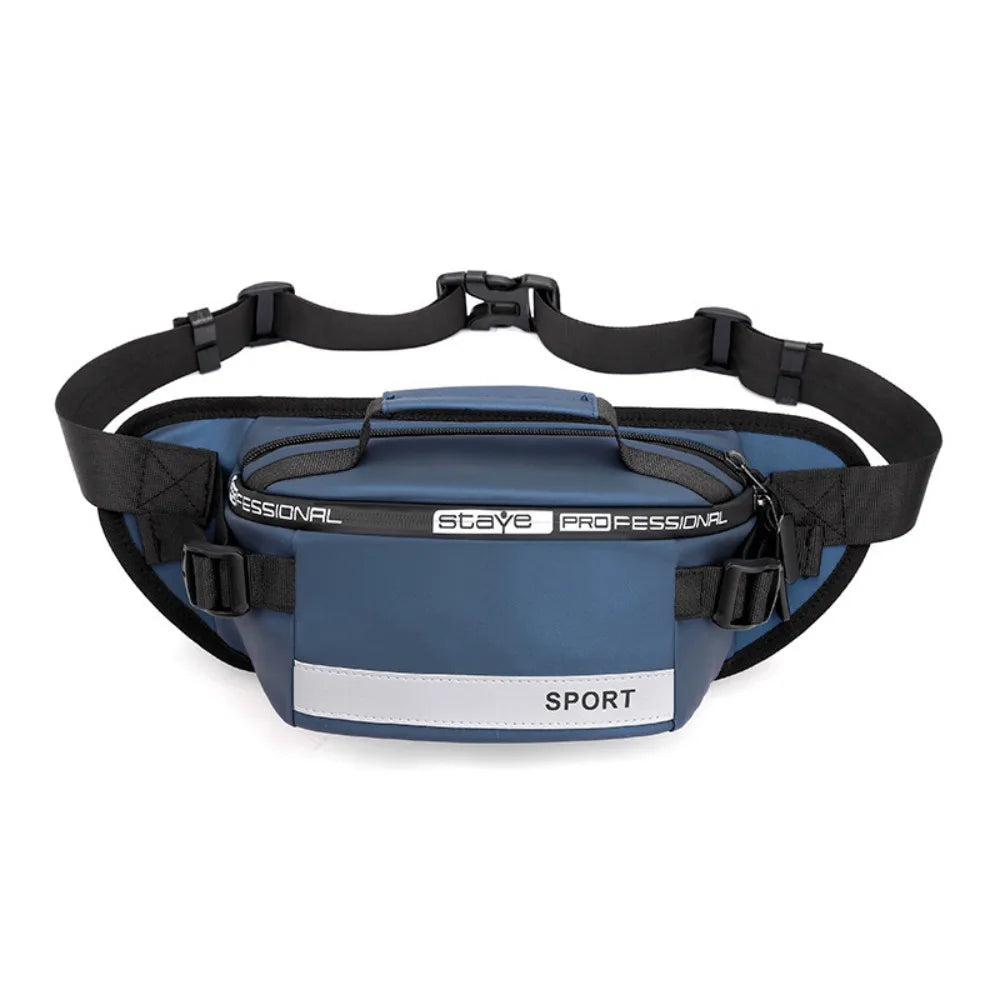 Gym Bag Nylon Men Chest Bag Multi-function Large Capacity Fanny Pack Belt Bag Wear-resistant Sports Phone Bag Women