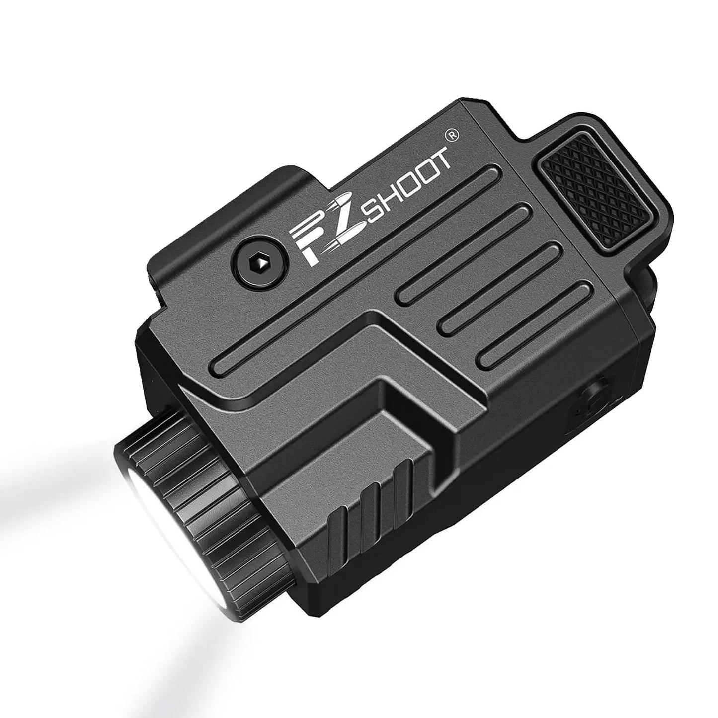 Tactical Flashlight 800 Lumens LED Light with Pistol Picatinny and GL Rails USB Rechargeable Strobe Mode