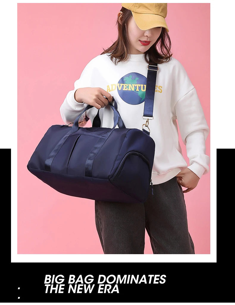 Gym Bag Men Women Training Fitness Swim Travel Luggage Handbag Yoga Shoulder Pack Shoes Storage Waterproof Dry Wet Separation
