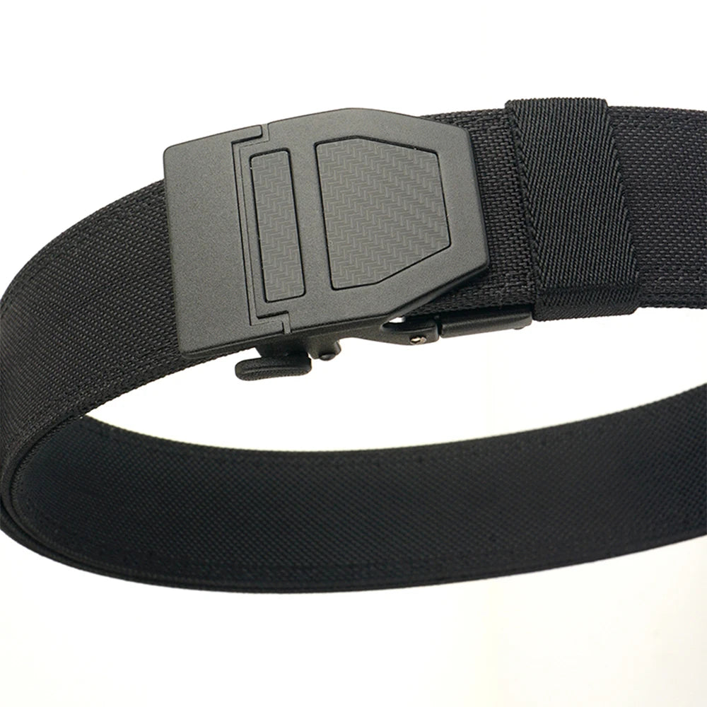 TUSHI Tactical Military Belt for Men Sturdy Nylon Metal Automatic Buckle Police Duty Gun Belt Outdoor Girdle IPSC Accessories