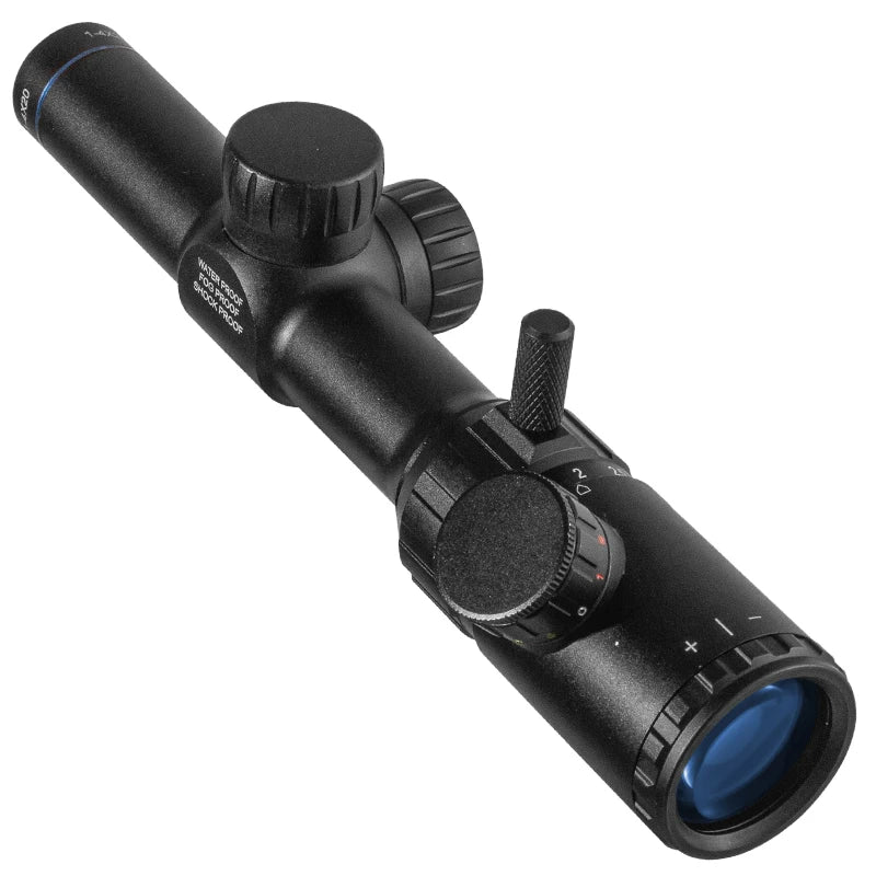 FIRE WOLF 1-4x20 Rifle Scope Green Red Illuminated Riflescope Range Finder Reticle Rifle Scope Air Rifle Optical Sight Hunting
