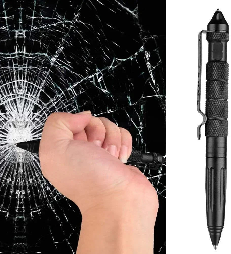 Tactical Pen Self Defense Emergency Survival Tool Glass Breaker Tungsten Steel Aluminum Alloy Writing Pen Outdoor Rescue Escape