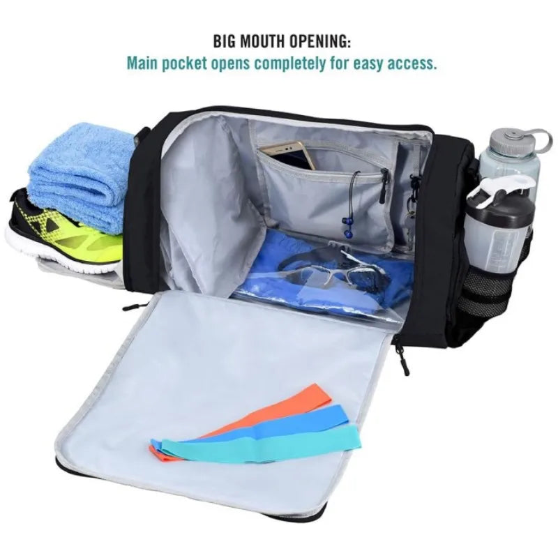 Gym Bag Waterproof Training Fitness Bags with Shoes Durable Multi-functional Handbag Outdoor Sporting Swimming Tote Sports Bag