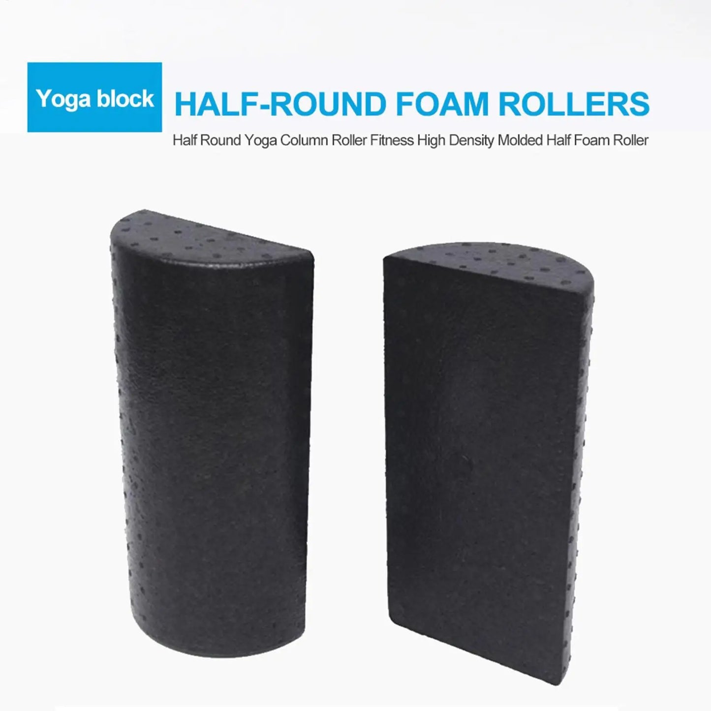 Fitness Yoga Column Roller/Half Foam Roller Blocks Pilates Yoga Roller/Yoga Massage Exercise Foam Roller/ Muscle Massage Roller
