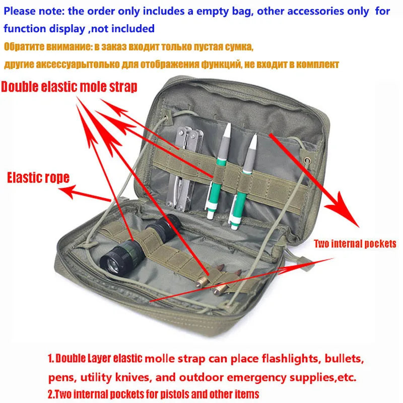Molle Military Pouch Bag Medical EMT Tactical Outdoor Emergency Pack Camping Hunting Accessories Utility Multi-tool Kit EDC Bag