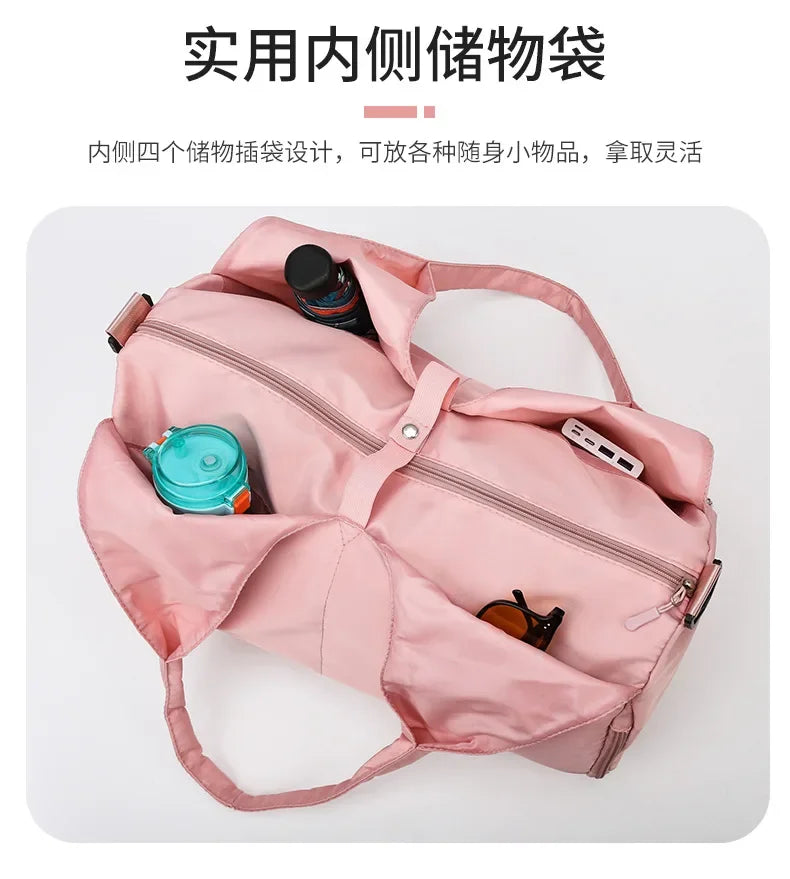 Solid Yoga Mat Bag Gym Fitness Handbags for Women Men Training Sac De Sports Travel Gymtas Nylon Outdoor Sports Tas Sporttas