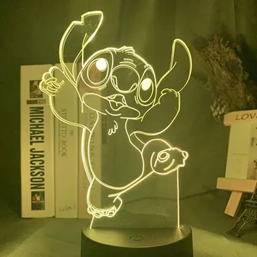 Star Wars Character 3D Model LED Night Light Anime Desk Lamp Cool Action Doll Toys Children's Boys and Girls Birthday Gifts